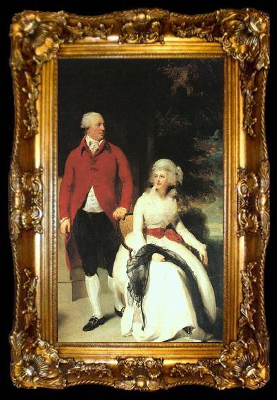 framed   Sir Thomas Lawrence Portrait of Mr and Mrs Julius Angerstein, ta009-2
